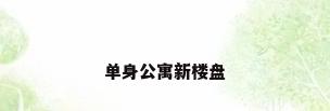 单身公寓新楼盘