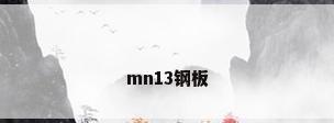 mn13钢板