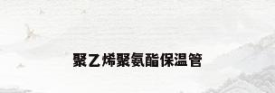聚乙烯聚氨酯保温管