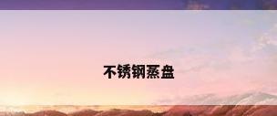 不锈钢蒸盘