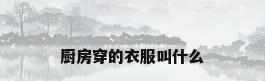 厨房穿的衣服叫什么