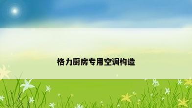 格力厨房专用空调构造