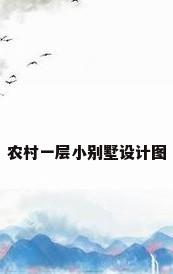农村一层小别墅设计图