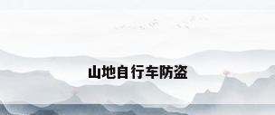 山地自行车防盗