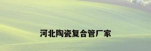 河北陶瓷复合管厂家