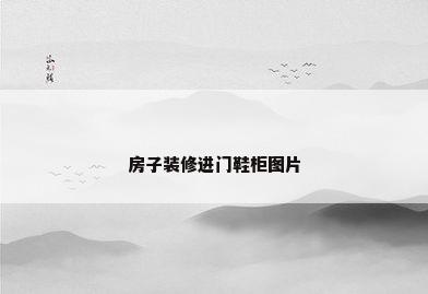 房子装修进门鞋柜图片