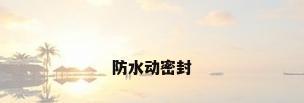 防水动密封