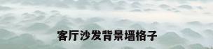 客厅沙发背景墙格子