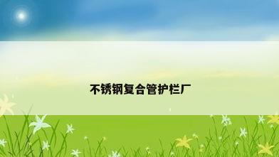 不锈钢复合管护栏厂