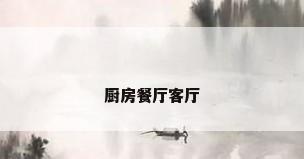 厨房餐厅客厅