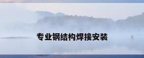 专业钢结构焊接安装