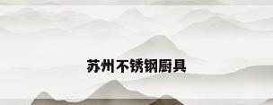 苏州不锈钢厨具
