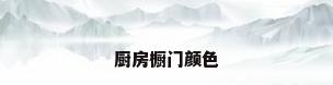 厨房橱门颜色