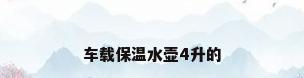车载保温水壶4升的