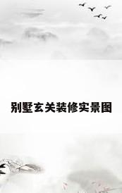 别墅玄关装修实景图