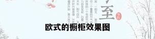 欧式的橱柜效果图
