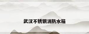 武汉不锈钢消防水箱