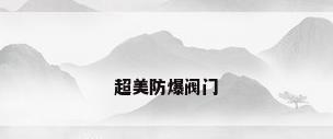 超美防爆阀门