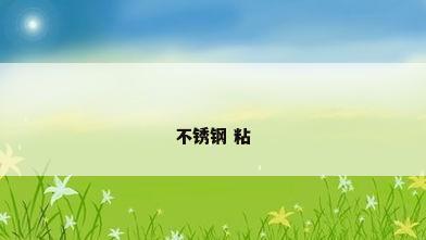 不锈钢 粘