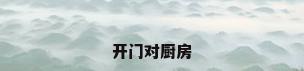 开门对厨房