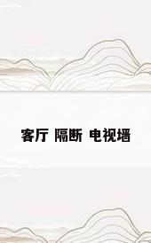 客厅 隔断 电视墙