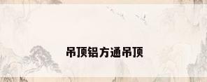 吊顶铝方通吊顶