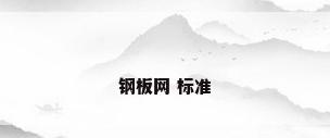 钢板网 标准