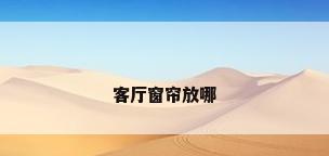 客厅窗帘放哪
