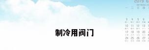 制冷用阀门
