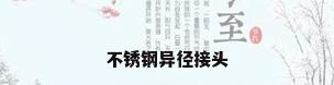 不锈钢异径接头