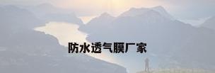 防水透气膜厂家