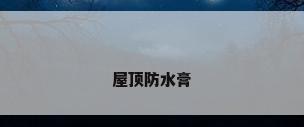 屋顶防水膏