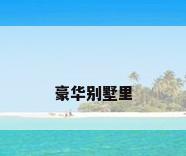 豪华别墅里
