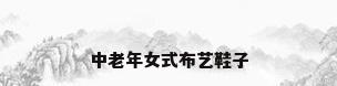 中老年女式布艺鞋子