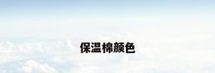 保温棉颜色