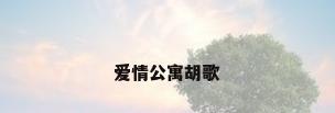 爱情公寓胡歌