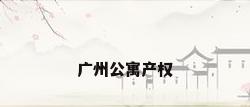广州公寓产权