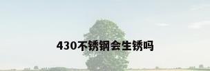 430不锈钢会生锈吗