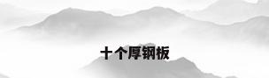 十个厚钢板