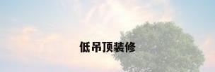 低吊顶装修