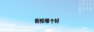 橱柜哪个好