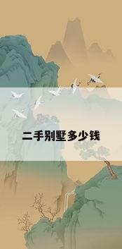 二手别墅多少钱