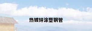 热镀锌涂塑钢管