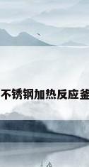 不锈钢加热反应釜