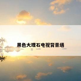 黑色大理石电视背景墙