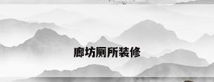 廊坊厕所装修