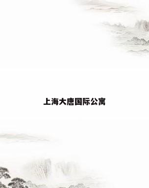 上海大唐国际公寓