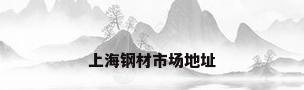 上海钢材市场地址