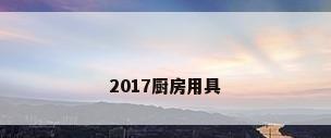 2017厨房用具