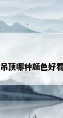 吊顶哪种颜色好看
